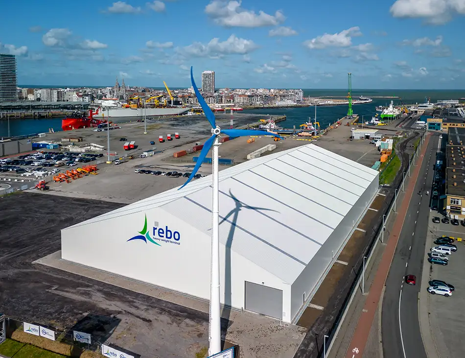 Port-Oostende-REBO-warehouse-Wind-Turbine-Offshore-Wind-Industry-Belgium-Port-Alliance